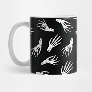 Skeleton Hand Halloween Pattern Mug